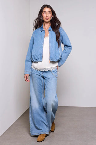 Tribal Bubble Denim Jacket