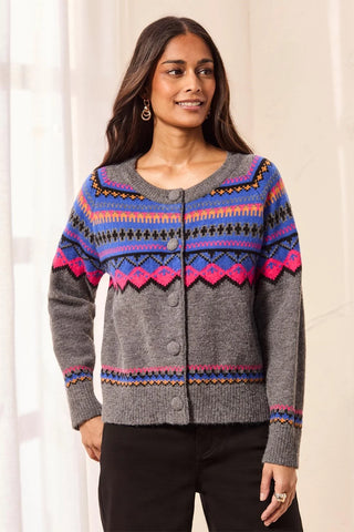 Tribal Fair Isle Sweater Cardigan