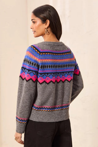 Tribal Fair Isle Sweater Cardigan