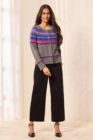 Tribal Fair Isle Sweater Cardigan