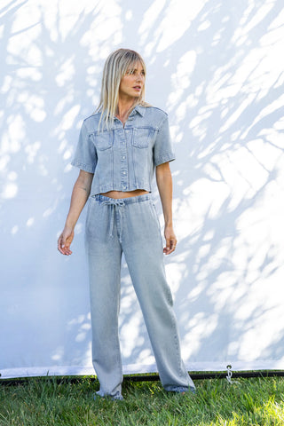 Velvet Heart Twinkle Denim Shirt