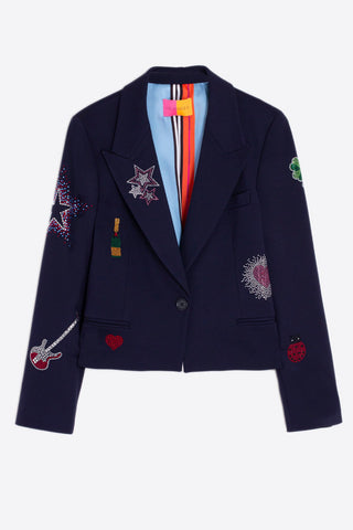 Vilagallo Kimmy Strass Jacket - Premium clothing at Lonnys NY - Just $470! Shop Womens clothing now 